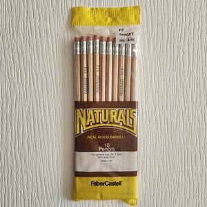 10 Vintage Faber Castell Naturals Premium Real Wood Pencils Packs No. 2 New